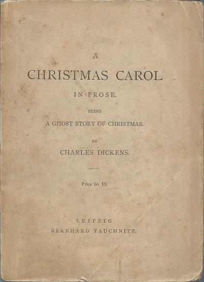A Christmas Carol Reprint 1880s front wrapper