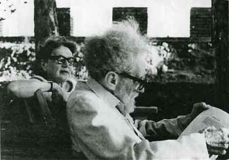 1960s-Caresse Crosby with Ezra Pound in Italy